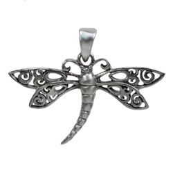Sterling Silver Openwork Dragonfly Pendant Sterling Silver Openwork Dragonfly Pendant